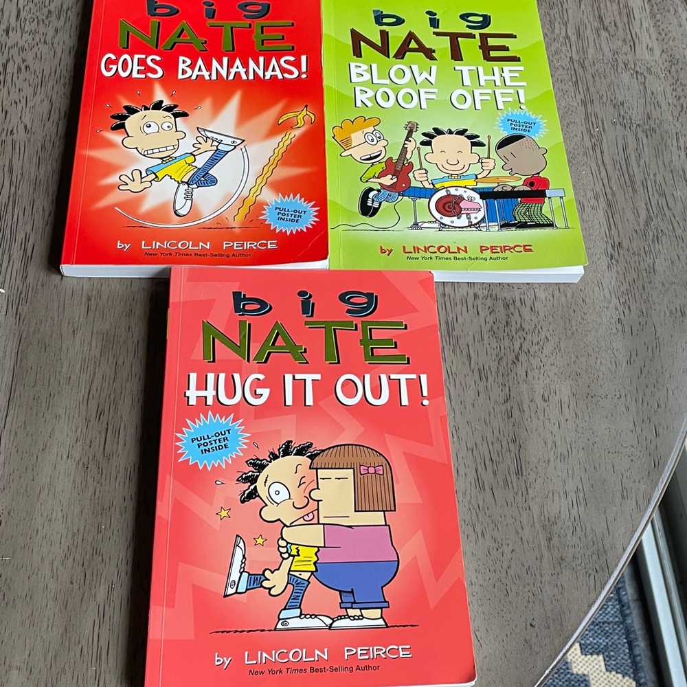 Set of 3 Big Nate Paperback Books